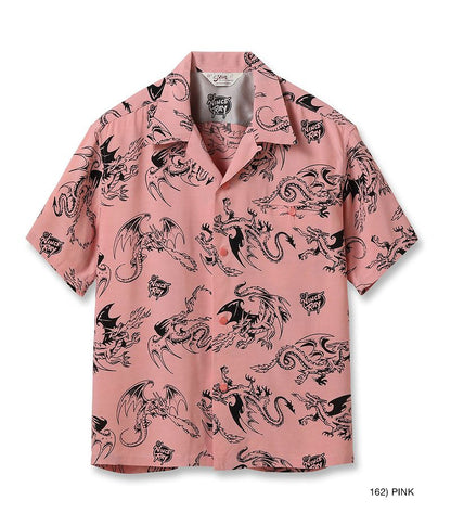 SH39309 STAR OF HOLLY WOOD HIGH DENSITY RAYON OPEN SHIRT “RETURN OF THE DRAGON” by VINCE RAY