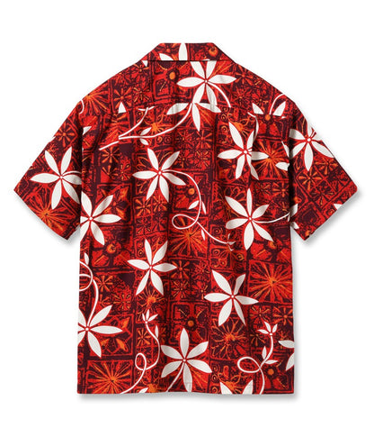 SH39493 / STAR OF HOLLYWOOD TYPEWRITER COTTON OPEN SHIRT “BLUE HAWAII”