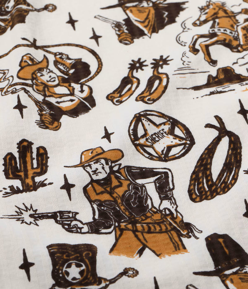 SH39706 / STAR OF HOLLY WOOD DOBBY COTTON OPEN SHIRT “THE WESTERNER" by VINCE RAY