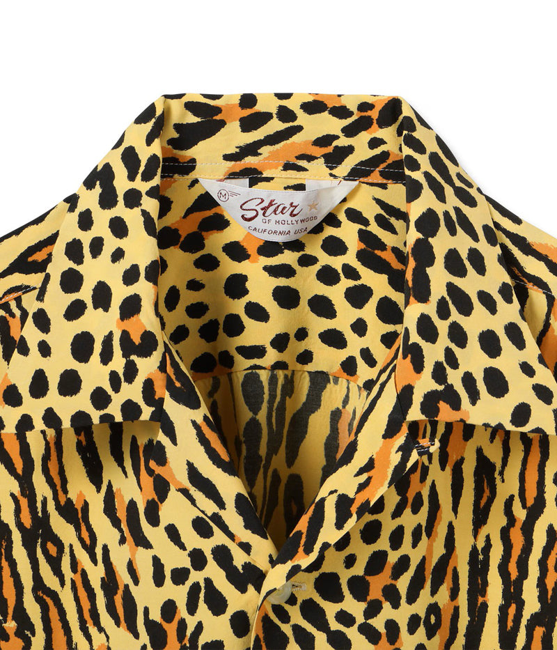 キル　オールドジャラ SH39708 / STAR OF HOLLY WOOD HIGH DENSITY RAYON OPEN SHIRT “OCELOT