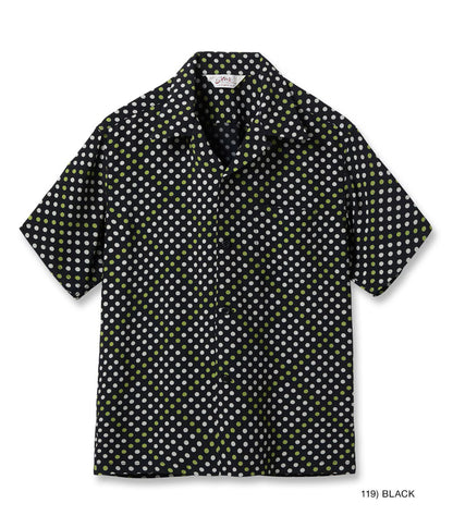SH39710 / STAR OF HOLLY WOOD HIGH DENSITY RAYON OPEN SHIRT “POLKA DOT”