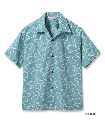 SH39714 / STAR OF HOLLYWOOD TYPEWRITER COTTON OPEN SHIRT “WATER SURFACE”