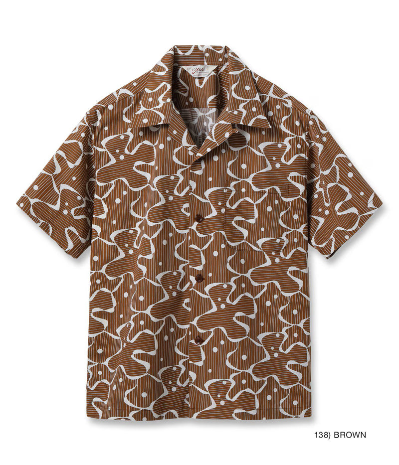 SH39714 / STAR OF HOLLYWOOD TYPEWRITER COTTON OPEN SHIRT “WATER SURFACE”