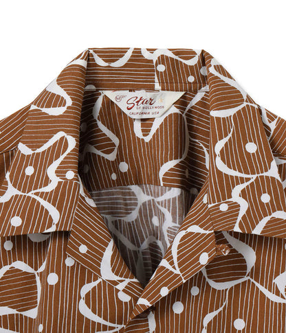 SH39714 / STAR OF HOLLYWOOD TYPEWRITER COTTON OPEN SHIRT “WATER SURFACE”