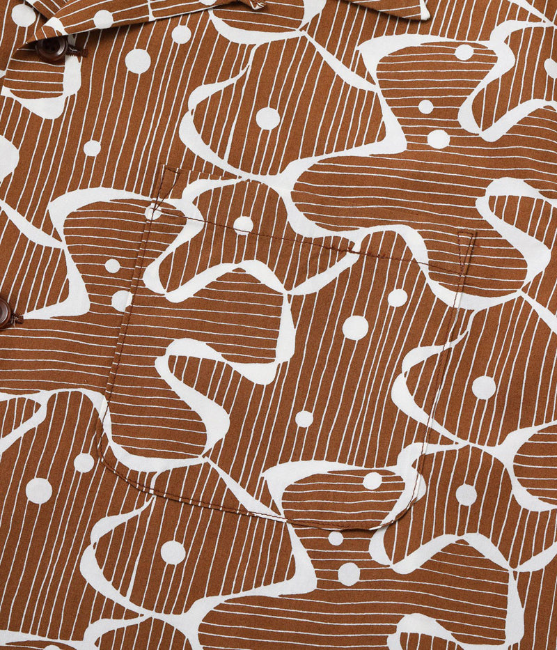 SH39714 / STAR OF HOLLYWOOD TYPEWRITER COTTON OPEN SHIRT “WATER SURFACE”