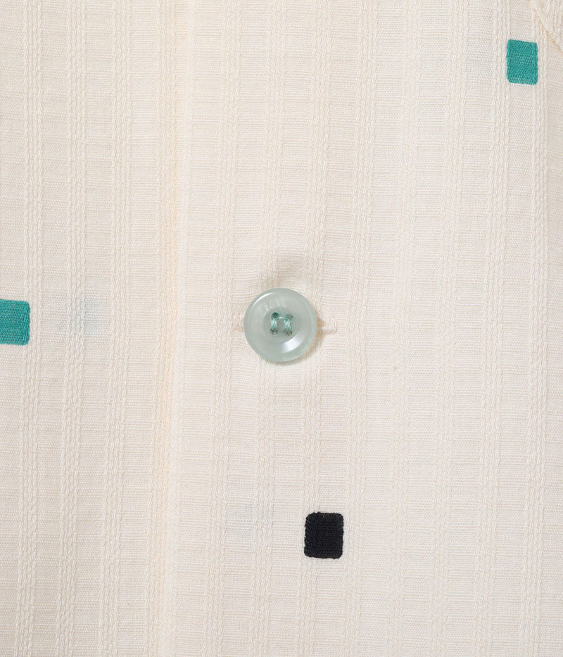 SH39717 / STAR OF HOLLY WOOD DOBBY COTTON OPEN SHIRT “SQUARE”