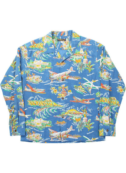 SS29337 / SUNSURF CORDUROY L/S OPEN SHIRT "PSS AIR TRAVEL"