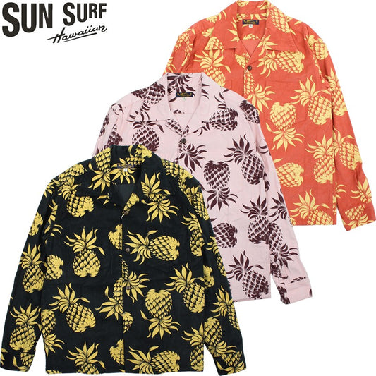 SS29580 / SUNSURF CORDUROY L/S OPEN SHIRT "DUKE'S PINEAPPLE"