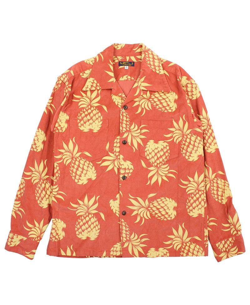 SS29580 / SUNSURF CORDUROY L/S OPEN SHIRT "DUKE'S PINEAPPLE"