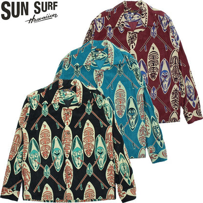SS29581 / SUNSURF CORDUROY L/S OPEN SHIRT "GOD'S SHIELD"