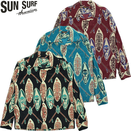 SS29581 / SUNSURF CORDUROY L/S OPEN SHIRT "GOD'S SHIELD"
