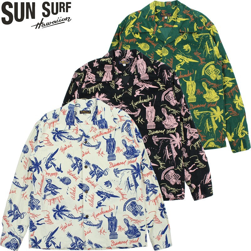 SS29582 / SUNSURF CORDUROY L/S OPEN SHIRT "HISTORICAL EVIDENCE"