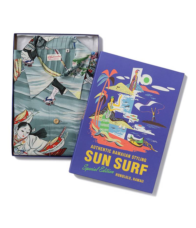 SS39066 / SUN SURF SPECIAL EDITION HAWAIIAN SHIRT “USHIWAKAMARU FIGHTING BENKEI”