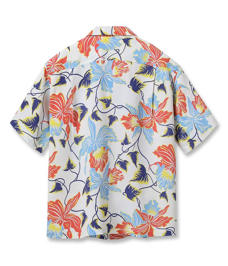 SS39217 SUNSURF RAYON HAWAIIAN SHIRT “CATTLEYA ORCHID”