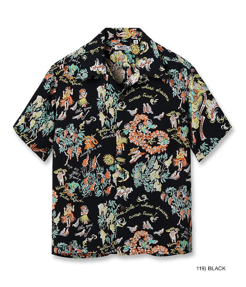 SS39219 SUNSURF  RAYON HAWAIIAN SHIRT “MOEUHANE -DREAM CASTLE-”