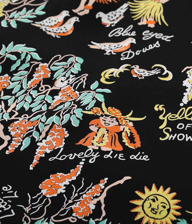 SS39219 / SUNSURF  RAYON HAWAIIAN SHIRT “MOEUHANE -DREAM CASTLE-”