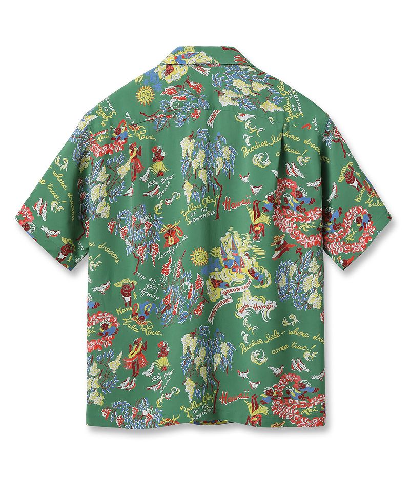 SS39219 / SUNSURF  RAYON HAWAIIAN SHIRT “MOEUHANE -DREAM CASTLE-”