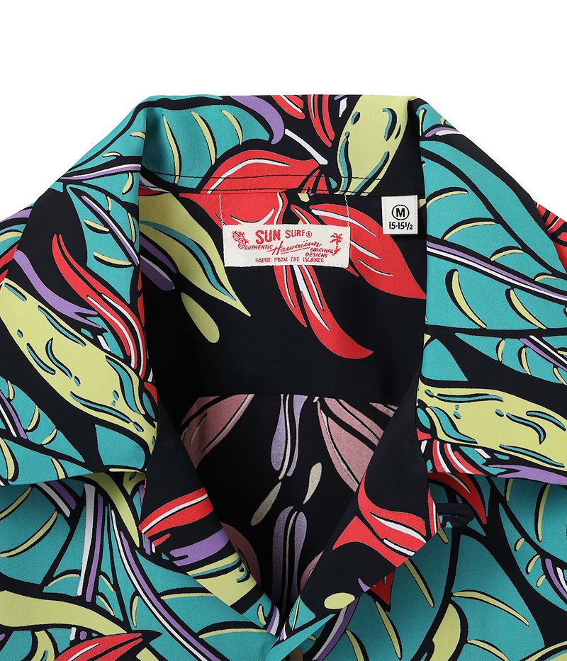 SS39224 / SUNSURF RAYON HAWAIIAN SHIRT “BIRD OF PARADISE”