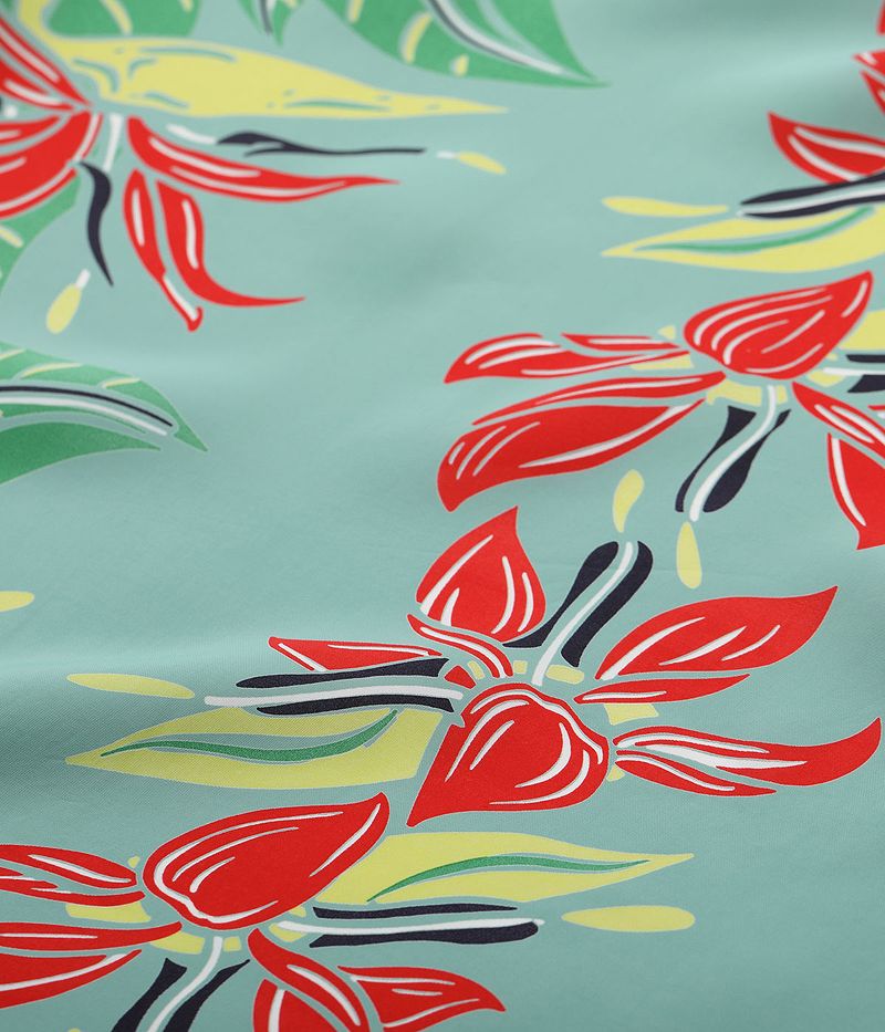 SS39224 SUNSURF RAYON HAWAIIAN SHIRT “BIRD OF PARADISE”