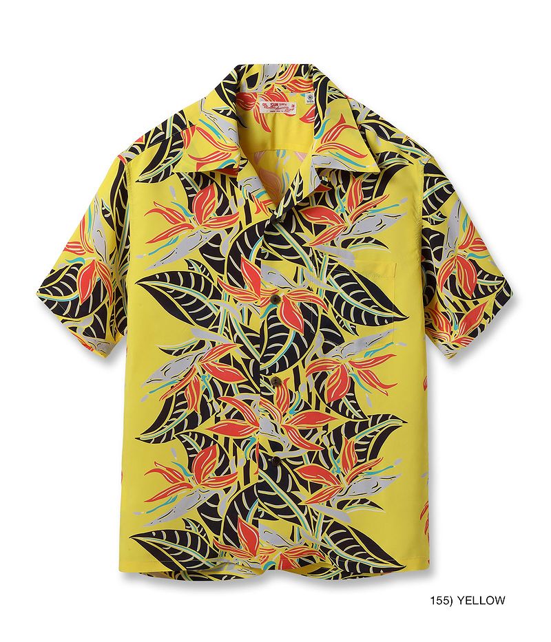 SS39224 SUNSURF RAYON HAWAIIAN SHIRT “BIRD OF PARADISE”