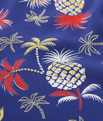 SS39225 SUNSURF  RAYON HAWAIIAN SHIRT “PALMS & PINEAPPLE”