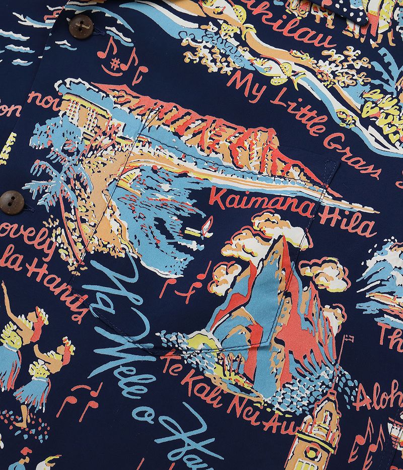 SS39226 / SUNSURF RAYON HAWAIIAN SHIRT “THE SONG OF HAWAII”