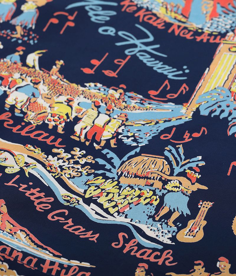 SS39226 / SUNSURF RAYON HAWAIIAN SHIRT “THE SONG OF HAWAII”