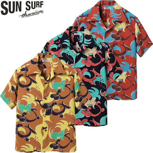 SS39228 SUNSURF RAYON HAWAIIAN SHIRT “MALOLO HAWAII”