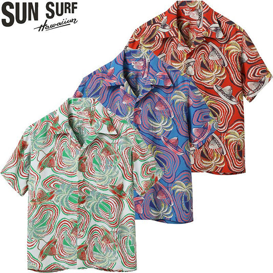 SS39229 / SUNSURF RAYON HAWAIIAN SHIRT “PANIOLO COUNTRY”