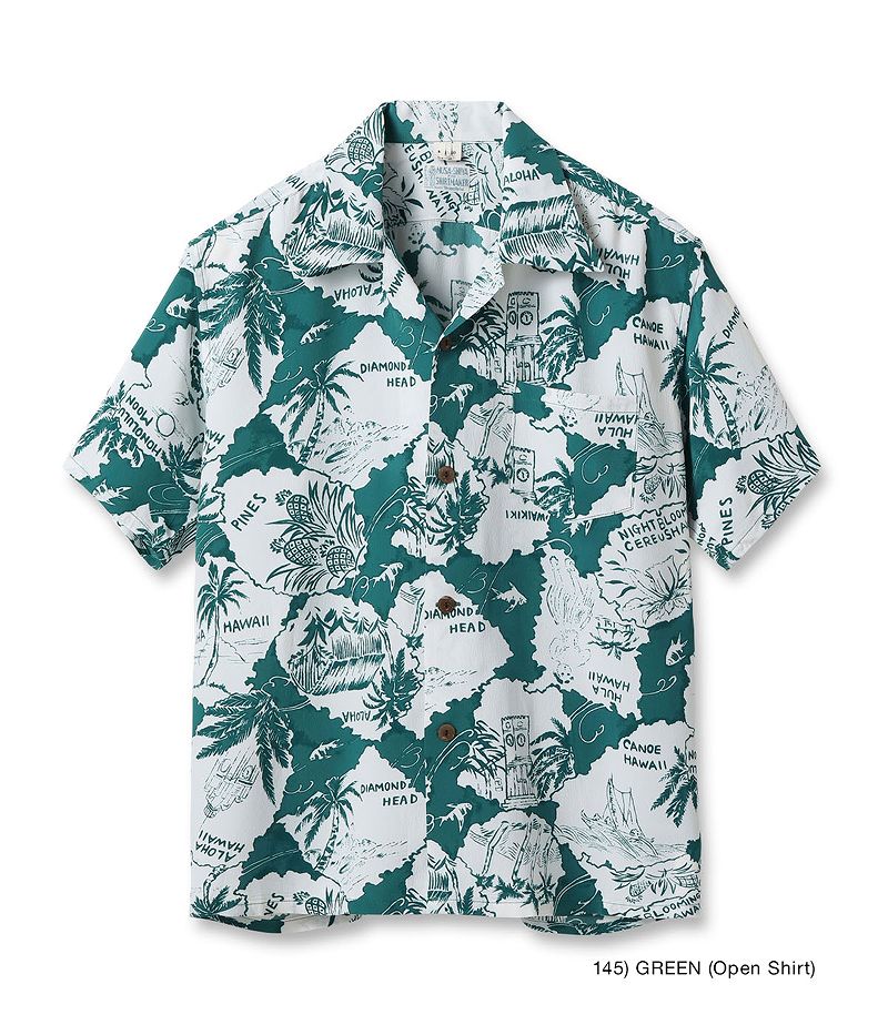 SS39276 / SUN SURF SPECIAL EDITION HAWAIIAN SHIRT “MEMORY IN HAWAII” (OPEN SHIRT)