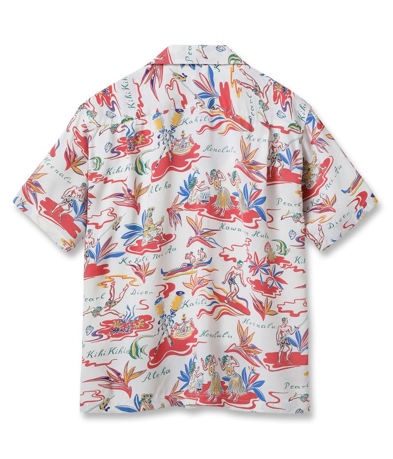 SS39411 / SUNSURF RAYON HAWAIIAN SHIRT “HAWAIIAN HULA”