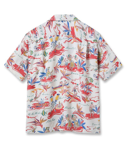 SS39411 / SUNSURF RAYON HAWAIIAN SHIRT “HAWAIIAN HULA”