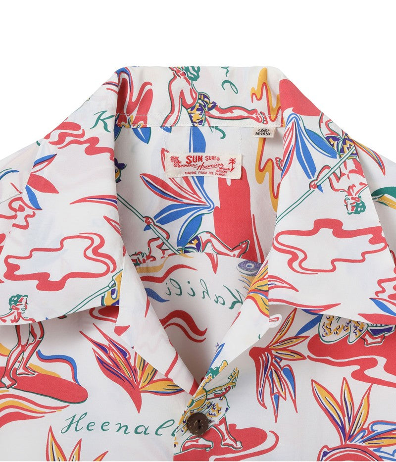 SS39411 / SUNSURF RAYON HAWAIIAN SHIRT “HAWAIIAN HULA”