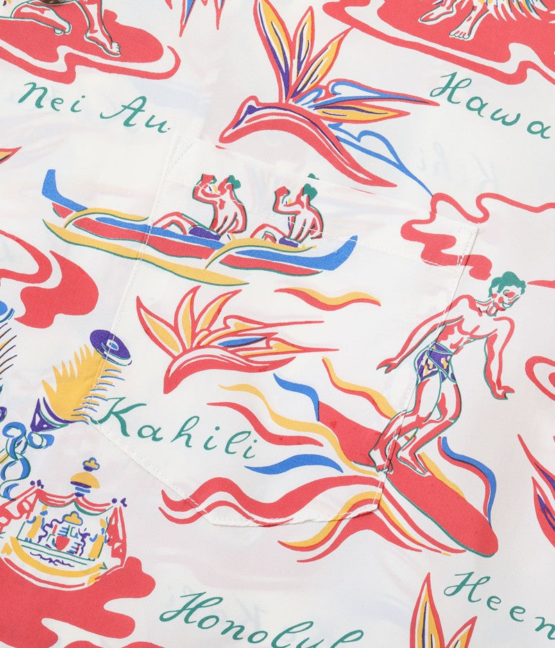 SS39411 / SUNSURF RAYON HAWAIIAN SHIRT “HAWAIIAN HULA”