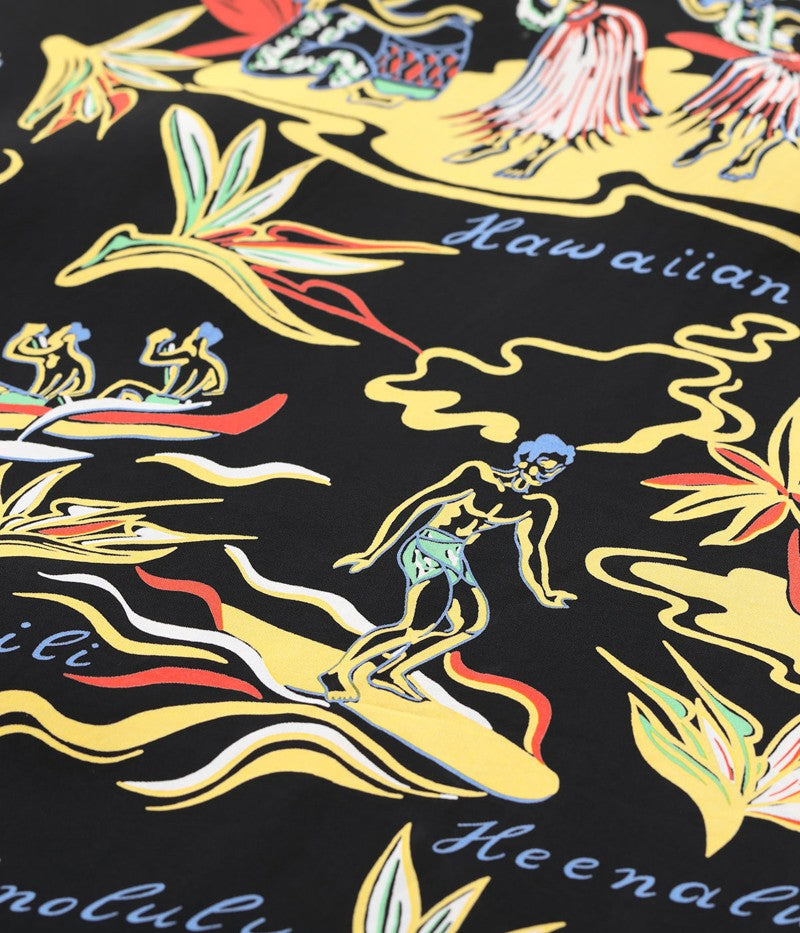 SS39411 / SUNSURF RAYON HAWAIIAN SHIRT “HAWAIIAN HULA”