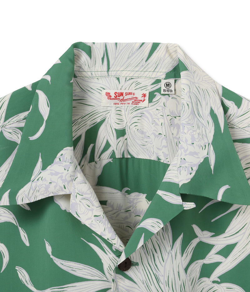 SS39413 / SUNSURF RAYON HAWAIIAN SHIRT “ISLAND PINEAPPLE”