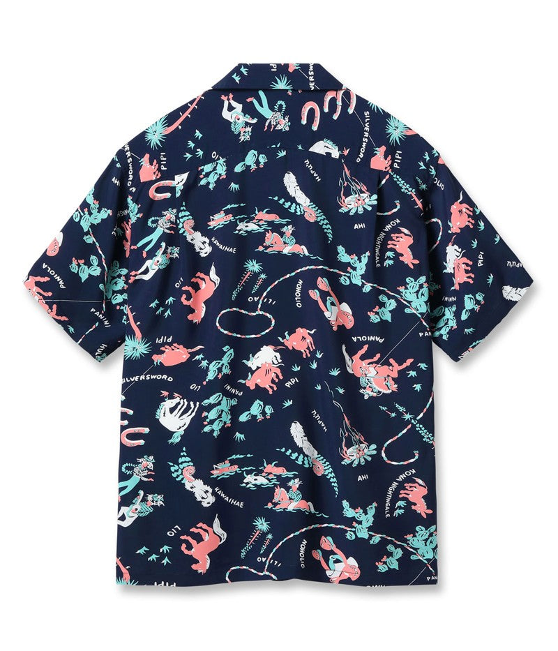 SS39420 / SUNSURF RAYON HAWAIIAN SHIRT “PANIOLA TOWN”