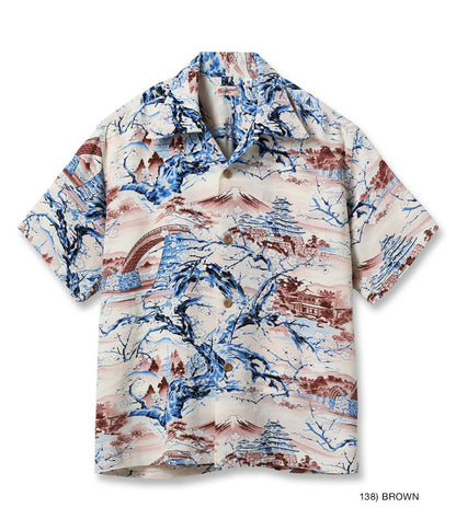 SS39422 / SUNSURF RAYON HAWAIIAN SHIRT “SCENERY OF JAPAN”