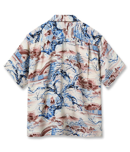 SS39422 / SUNSURF RAYON HAWAIIAN SHIRT “SCENERY OF JAPAN”