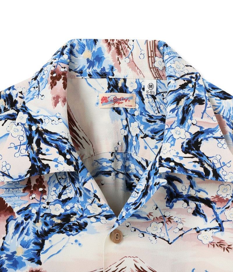 SS39422 / SUNSURF RAYON HAWAIIAN SHIRT “SCENERY OF JAPAN”