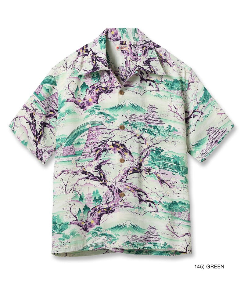 SS39422 / SUNSURF RAYON HAWAIIAN SHIRT “SCENERY OF JAPAN”
