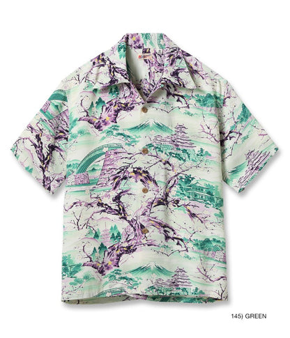 SS39422 / SUNSURF RAYON HAWAIIAN SHIRT “SCENERY OF JAPAN”