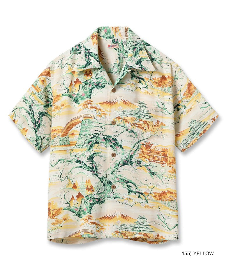 SS39422 / SUNSURF RAYON HAWAIIAN SHIRT “SCENERY OF JAPAN”
