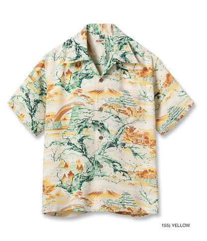 SS39422 / SUNSURF RAYON HAWAIIAN SHIRT “SCENERY OF JAPAN”