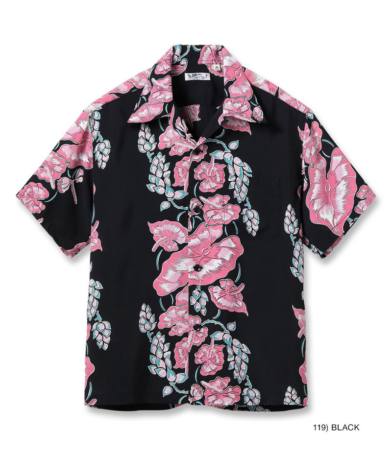 SS39425 / SUNSURF RAYON HAWAIIAN SHIRT “ISLAND FLOWER CHAIN”