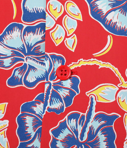 SS39425 / SUNSURF RAYON HAWAIIAN SHIRT “ISLAND FLOWER CHAIN”