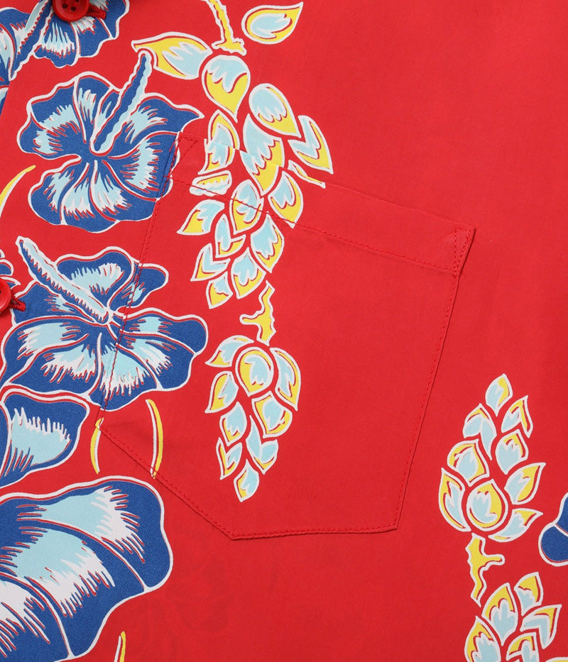 SS39425 / SUNSURF RAYON HAWAIIAN SHIRT “ISLAND FLOWER CHAIN”
