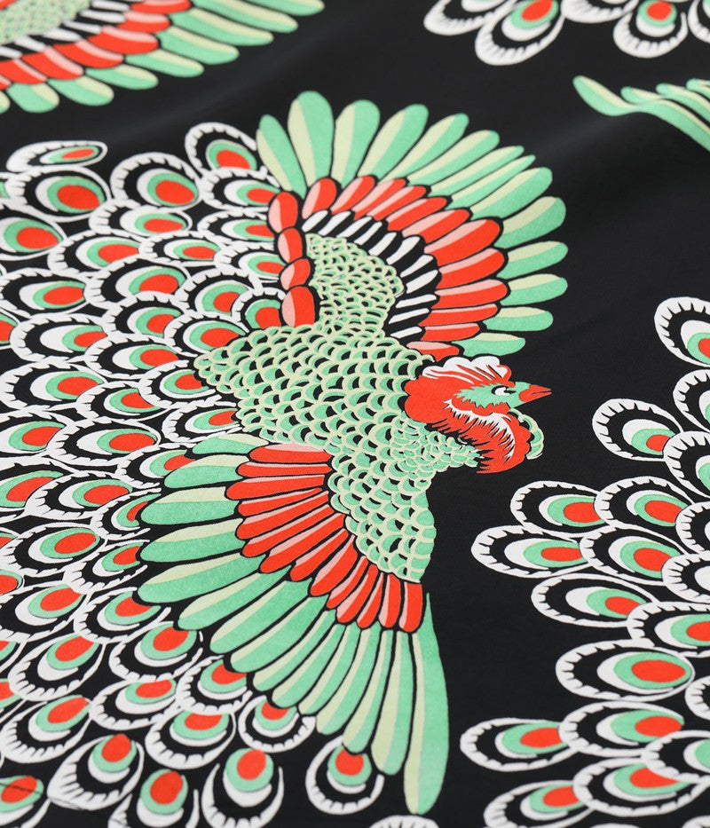 SS39428 / SUNSURF RAYON HAWAIIAN SHIRT “PEACOCK”