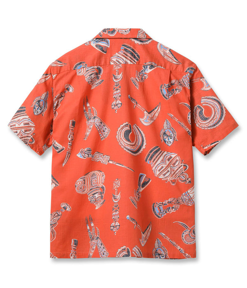 SS39502 / SUNSURF COTTON × LINEN SLUBYARN OPEN SHIRT “NATIVE MASK”