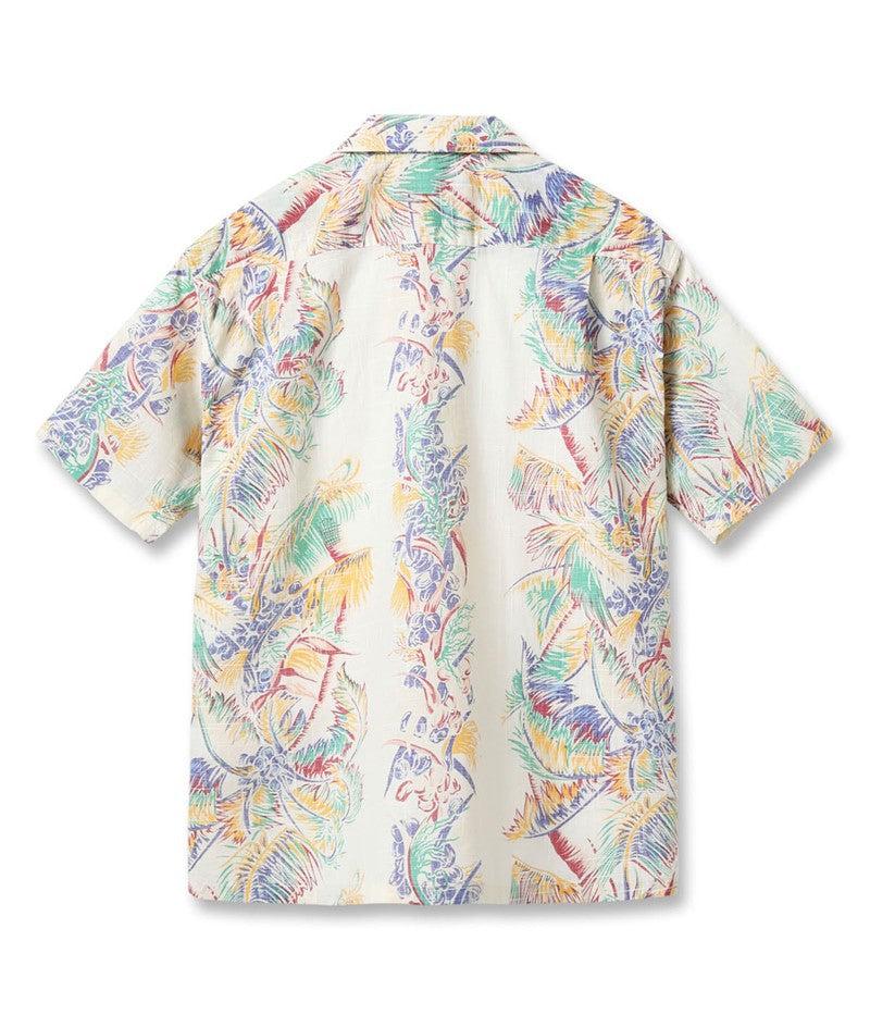SS39503 / SUNSURF COTTON × LINEN SLUBYARN OPEN SHIRT “COCO PALMS”